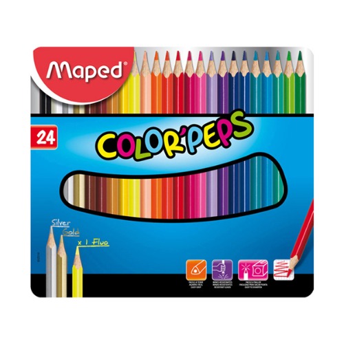 마패드 컬러펩스 틴 일반색연필 24색