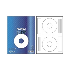 폼텍 CD/DVD라벨(IJ-3642P) 100매 2칸