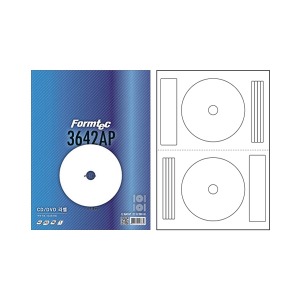 폼텍 CD/DVD라벨(IJ-3642AP) 100매 2칸
