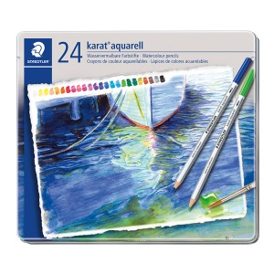 스테들러 카라트 수채색연필 125 24색