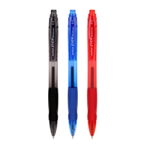 문화 볼펜 에버펜 0.5mm 검정 파랑 빨강 초저점도