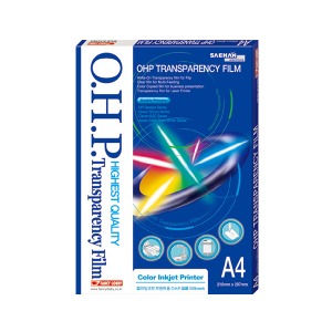 팬시로비 잉크젯용 OHP필름 100MIC A4 50매
